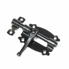 Задвижка накладная НОЭЗ ЗН-60-S черный матовый Декор, фото  - Метэкс