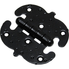 Петля накладная фигурн. НОЭЗ ПН 5-90-S черный матовый, фото  - Метэкс