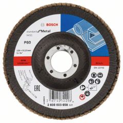Круг лепестковый торцевой 125 мм К80 BOSCH 2608603658, фото  - Метэкс