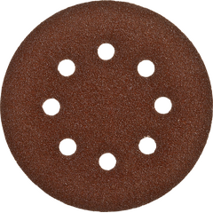 Круг абразивный на ворсовой подложке под "липучку" 125 мм зернистость Р80 5 шт ЗУБР 35350-125-080, фото  - Метэкс