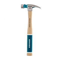 Молоток-гвоздодер 280 г c магнитом обрезиненная рукоятка American hickory GROSS 10417, фото  - Метэкс
