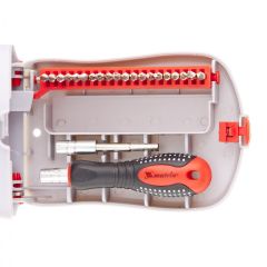 Отвертка для точных работ 22 предмета Fusion в пластиковом пенале MATRIX 11584, фото  - Метэкс