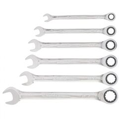 Набор ключей комбинированных трещоточных 6 шт MATRIX 14511, фото  - Метэкс