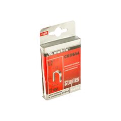 Скобы 12 мм для кабеля закаленные для степлера 40901 тип 36 1000 шт MATRIX 41412, фото  - Метэкс