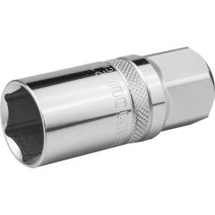 Головка торцевая свечная 21 мм 1/2" с магнитом KRAFTOOL 27813-21_z01, фото  - Метэкс