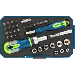 Отвертки реверсивные с набором бит 41 предмет СИБРТЕХ 13338, фото  - Метэкс