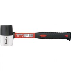 Киянка резиновая 680 г черно-белая резина фибергласовая рукоятка MATRIX 11172, фото  - Метэкс