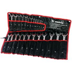 Набор ключей комбинированных 6-32 мм 25 шт полированный хром MATRIX 15425, фото  - Метэкс