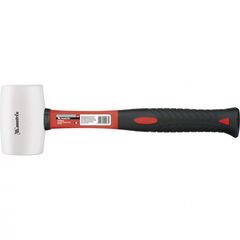 Киянка резиновая 225 г белая резина фибергласовая рукоятка MATRIX 11195, фото  - Метэкс