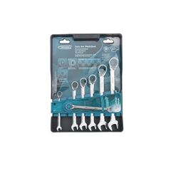 Набор ключей комбинированных трещоточных 8-19 мм 7 шт GROSS 14892, фото  - Метэкс