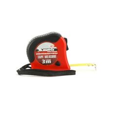 Рулетка 3 м х 16 мм Double fixation обрезиненный корпус двойная плавная фиксация MATRIX 31052, фото  - Метэкс