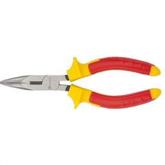 Длинногубцы 160 мм изогнутые Insulated двухкомпонентные рукоятки MATRIX 17472, фото  - Метэкс