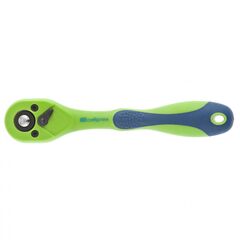 Ключ трещоточный 1/4" 225 мм 72 зубца двухкомпонентная рукоятка СИБРТЕХ 14007, фото  - Метэкс