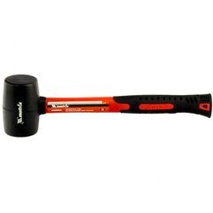 Киянка резиновая 225 г черная резина фибергласовая рукоятка MATRIX 11175, фото  - Метэкс