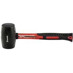 Киянка резиновая 680 г черная резина фибергласовая рукоятка MATRIX 11193, фото  - Метэкс