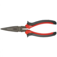Длинногубцы 160 мм прямые Black Nickel двухкомпонентные рукоятки MATRIX 17158, фото  - Метэкс