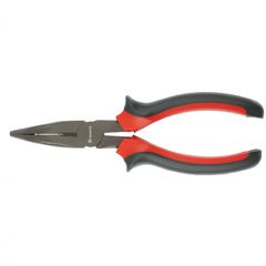 Длинногубцы 160 мм изогнутые Black Nickel двухкомпонентные рукоятки MATRIX 17458, фото  - Метэкс