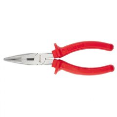 Длинногубцы 200 мм изогнутые Econom шлифованные пластмассовые рукоятки MATRIX 17496, фото  - Метэкс