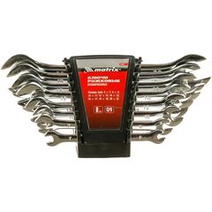 Набор ключей рожковых 6х22 мм 8 шт зеркальный хром MATRIX 15238, фото  - Метэкс