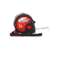 Рулетка 3 м х 16 мм Status двухкомпонентный корпус 3 фиксации ленты MATRIX 31033, фото  - Метэкс