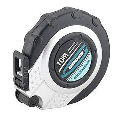 Рулетка геодезическая 10 м х 13 мм закрытый корпус, металлическая лента, нейлон GROSS 31250, фото  - Метэкс