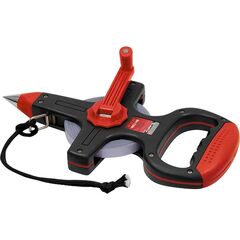 Рулетка геодезическая 30 м х 12,5 мм металлическая лента, открытый корпус MATRIX 31443, фото  - Метэкс