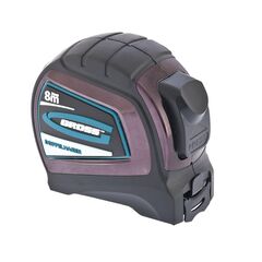 Рулетка 8 м х 25 мм "Doppelhaken" двухсторонний зацеп Нейлон двустороняя шкала GROSS 31125, фото  - Метэкс