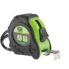 Рулетка 3 м х 16 мм Графит обрезиненный корпус амортизатор СИБРТЕХ 32530, фото  - Метэкс