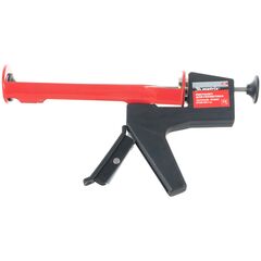 Пистолет для герметика 310 мл "полуоткрытый" противовес круглый шток 8 мм MATRIX 88666, фото  - Метэкс