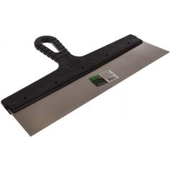 Шпатель фасадный из нержавеющей стали 350 мм пластмассовая ручка СИБРТЕХ 85446, фото  - Метэкс