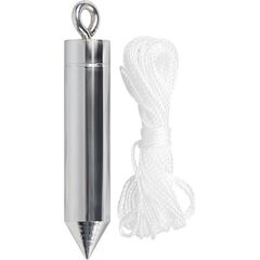 Отвес цилиндрический 100 г шнур 5 м MATRIX 84836, фото  - Метэкс