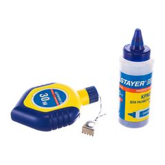 Шнур нейлоновый разметочный D 1,5 мм 30 м с синей краской STAYER 2-06383-H2, фото  - Метэкс