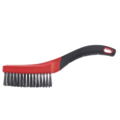 Щетка зачистная 4-рядная двухкомпонентная рукоятка MATRIX 74834, фото  - Метэкс