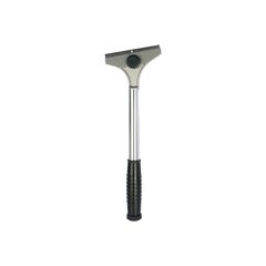 Скребок 100 мм фиксированное лезвие удлиненная металлическая обрезиненная ручка MATRIX 79550, фото  - Метэкс