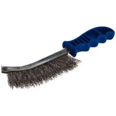 Щетка зачистная металлическая с пластмассовой ручкой нержавеющая проволока БАРС 74828, фото  - Метэкс