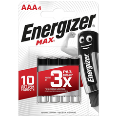 Батарейка ENERGIZER MAX AAA (4 шт), фото  - Метэкс
