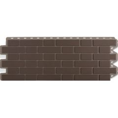 Фасадная панель "Кирпич клинкерный" КОРИЧНЕВЫЙ (1220х440), фото  - Метэкс