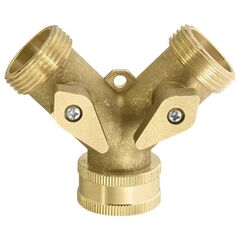 Разветвитель 2-х канальный латунный G3/4" PALISAD 66523, фото  - Метэкс