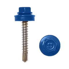 Саморез кровельный 4,8*35 (5005) синий, фото  - Метэкс