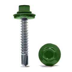 Саморез кровельный 4,8*29 (6002) зеленая листва, фото  - Метэкс