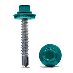 Саморез кровельный 4,8*35 (5021) морская волна, фото  - Метэкс