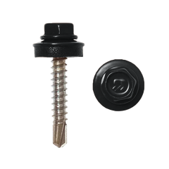 Саморез кровельный 4,8*29 (9005) черный янтарь, фото  - Метэкс