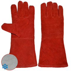 Краги РОСМАРКА искуственный мех красный 35 см КТ1464, фото  - Метэкс