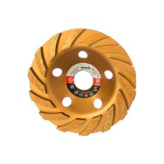 Чашка алмазная зачистная 125 мм турбо-сегментная MATRIX 72988, фото  - Метэкс