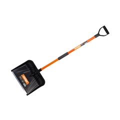 Лопата снеговая 450 х 330 мм пластиковая с алюминиевым черенком AMIGO 78000, фото  - Метэкс