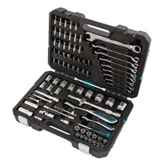 Набор инструментов 1/2", 1/4" 82 предмета 120 зубьев GROSS 14149, фото  - Метэкс