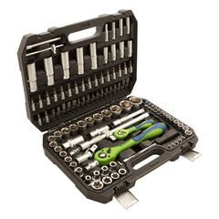 Набор инструментов 1/2", 1/4" CrV 108 предметов СИБРТЕХ 13511, фото  - Метэкс