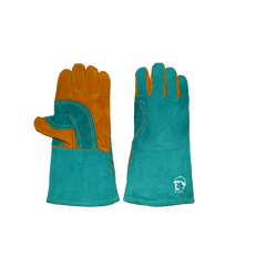 Краги РОСМАРКА с подкладкой зеленый/желтый 35 см К1402, фото  - Метэкс