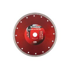 Диск алмазный 230 х 22,2 мм сплошной сухая резка MATRIX 73136, фото  - Метэкс