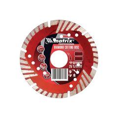 Диск алмазный 180 х 22,2 мм сегментный с защитными секторами сухая резка MATRIX 73155, фото  - Метэкс